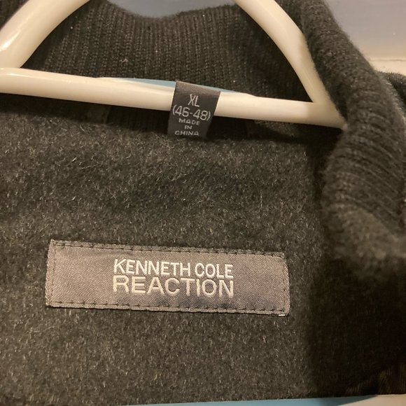 (WINTER SALE) NEW Kenneth Cole Cashmere/Wool Overcoat w/Bib - Picture 11 of 12